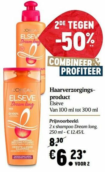 Delhaize Shampoo dream long aanbieding