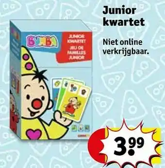Kruidvat Junior kwartet aanbieding