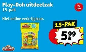 Kruidvat Play-doh uitdeelzak aanbieding