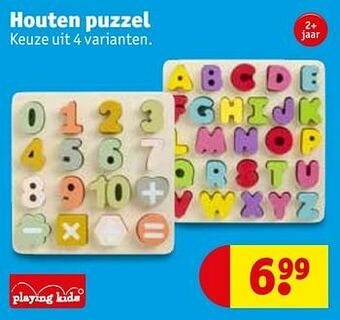 Kruidvat Houten puzzel aanbieding