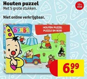 Kruidvat Houten puzzel aanbieding