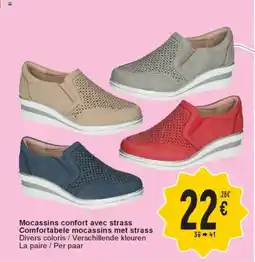 Cora Mocassins confort avec strass Comfortabele mocassins met strass aanbieding