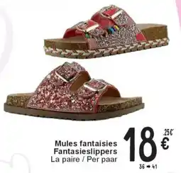 Cora Mules fantaisies Fantasieslippers aanbieding