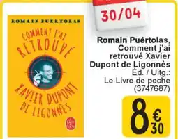 Cora Romain Puértolas, Comment j'ai retrouvé Xavier Dupont de Ligonnès aanbieding