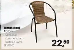 Hanos Terrasstoel Ratan aanbieding
