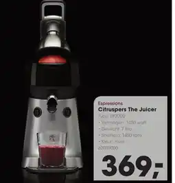 Hanos Espressions Citruspers The Juicer aanbieding