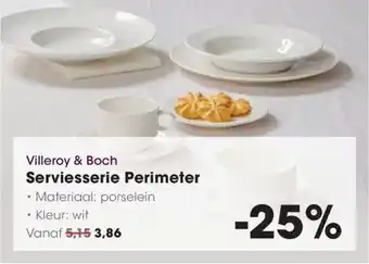 Hanos Villeroy & Boch Serviesserie Perimeter aanbieding