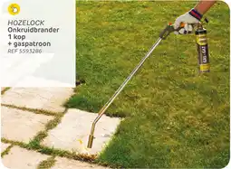 Brico Hozelock Onkruidbrander 1 kop + gaspatroon aanbieding
