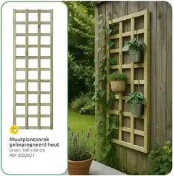 Brico Muurplantenrek geïmpregneerd hout aanbieding