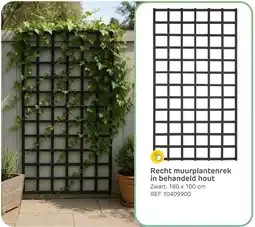 Brico Recht muurplantenrek in behandeld hout aanbieding