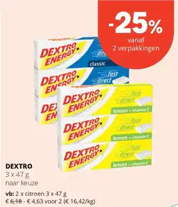 Spar DEXTRO 3 x 47 g aanbieding
