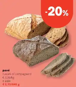 Spar pavé aanbieding