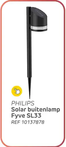 Brico Philips Solar buitenlamp Fyve SL33 aanbieding