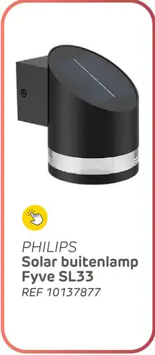 Brico Philips Solar buitenlamp Fyve SL33 aanbieding