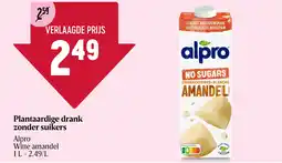 Delhaize Plantaardige drank zonder suikers aanbieding