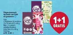 Delhaize Diepvriessnack op basis van fruit en groenten aanbieding