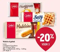 Delhaize Wafels of gebak aanbieding