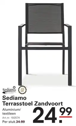 Sligro Sediamo Terrasstoel Zandvoort aanbieding