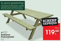 Sligro Sediamo Picknicktafel aanbieding