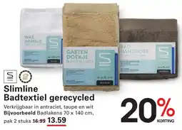 Sligro Slimline Badtextiel Gerecycled aanbieding