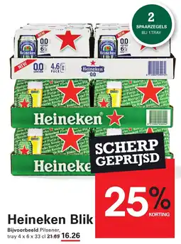 Sligro Heineken Blik aanbieding