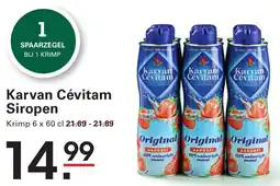 Sligro Karvan Cévitam Siropen aanbieding