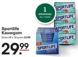 Sligro Sportlife Kauwgom aanbieding