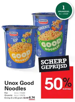 Sligro Unox Good Noodles aanbieding