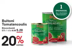 Sligro Buitoni Tomatencoulis aanbieding