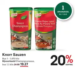 Sligro Knorr Sauzen aanbieding