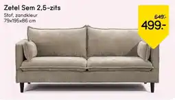 Leen Bakker Zetel Sem 2,5 zits aanbieding