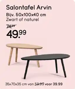 Leen Bakker Salontafel Arvin aanbieding