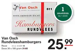 Sligro Van Osch Rundvleeshamburgers aanbieding