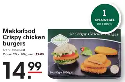 Sligro Mekkafood Crispy chicken burgers aanbieding