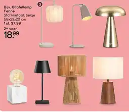 Leen Bakker Tafellamp fenne aanbieding