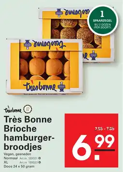 Sligro Très Bonne Brioche hamburgerbroodjes aanbieding