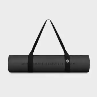 Decathlon Heren en Dames Fitness Anti-slip yogamat Plank SIROKO Zwart aanbieding