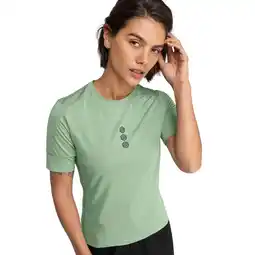 Decathlon Dames Wielrennen gravel fiets t-shirt Juniper Groen aanbieding