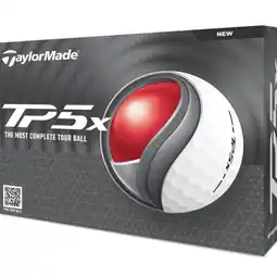 Decathlon Doos van 12 TaylorMade TP5 X Golfballen Wit Nieuw aanbieding