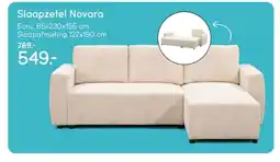 Leen Bakker Slaapzetel Novara aanbieding