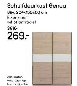 Leen Bakker Schuifdeurkast Genua aanbieding