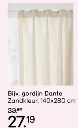 Leen Bakker Gordijn Dante Zandkleur aanbieding