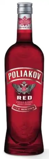 Sligro Poliakov Vodka Red Vodka aanbieding