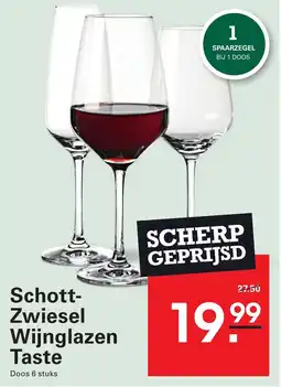 Sligro Schott Zwiesel Wijnglazen Taste aanbieding
