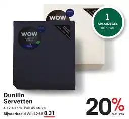 Sligro Dunilin Servetten aanbieding