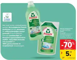 Carrefour Gamma wasproducten en wasverzachters Frosch aanbieding
