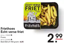 Sligro Friethoes Écht verse friet aanbieding