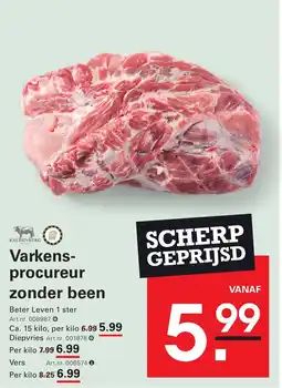 Sligro Varkens- procureur zonder been aanbieding