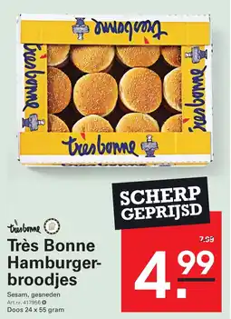 Sligro Très Bonne Hamburgerbroodjes aanbieding