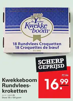 Sligro Kwekkeboom Rundvlees Kroketten aanbieding